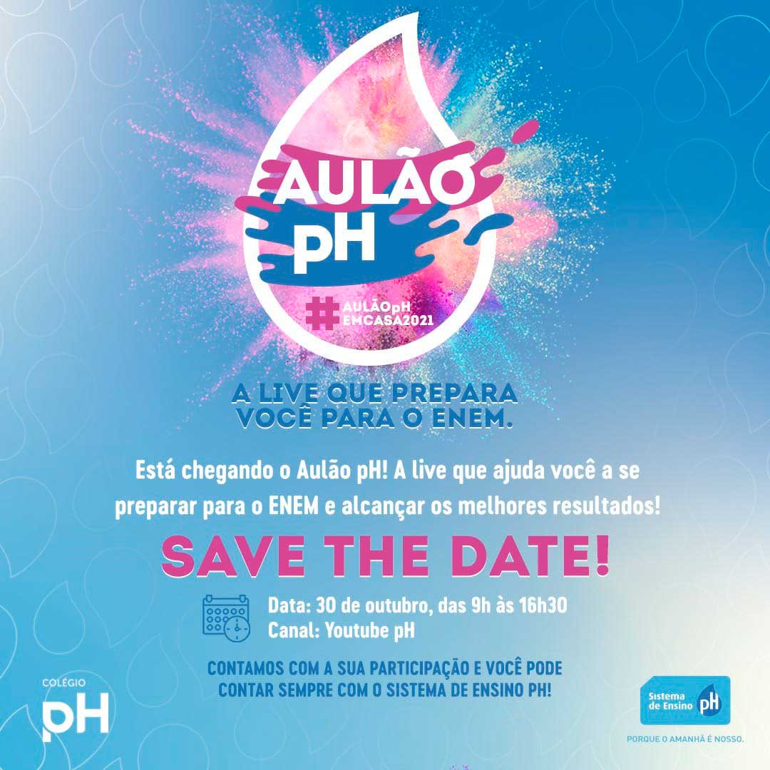 Aulão PH - Save the Date