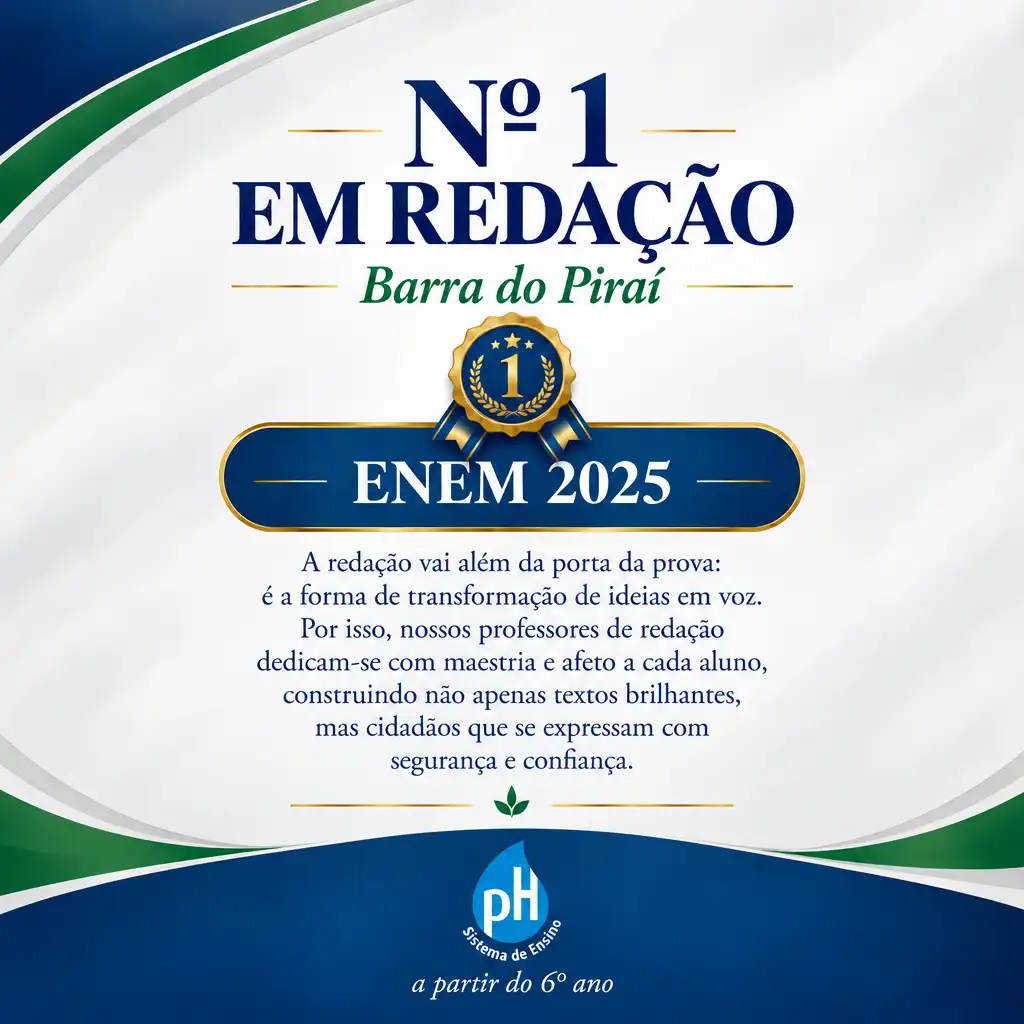 Nº 1 em Redação em Barra do Piraí — ENEM 2025